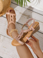 Women Gold Diamond Rhinestone