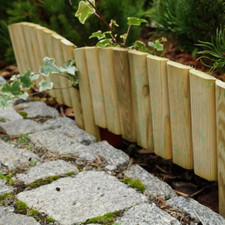 Border Picket Fence Edging - Garden Outdoor Lawn Edging