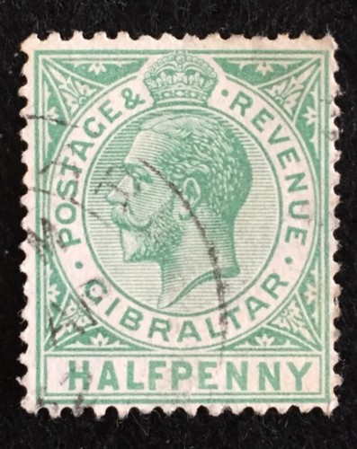 Gibraltar 1927 sg89 - sg89, halfpenny