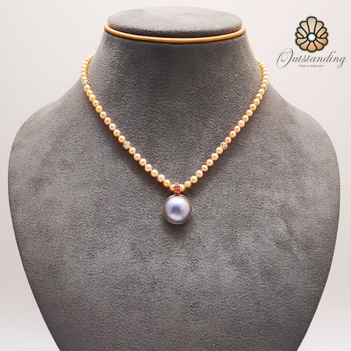 Real huge 15mm mabe pearl - real,