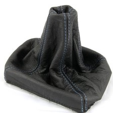 VW POLO MK1 MK2 MK3 GOLF BLUE STITCH QUALITY LEATHER GEAR SHIFT BOOT GAITER NEW