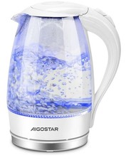 Aigostar Eve 30KHT - Glass Water Kettle with LED Lighting, 2200 Watts, 1.7