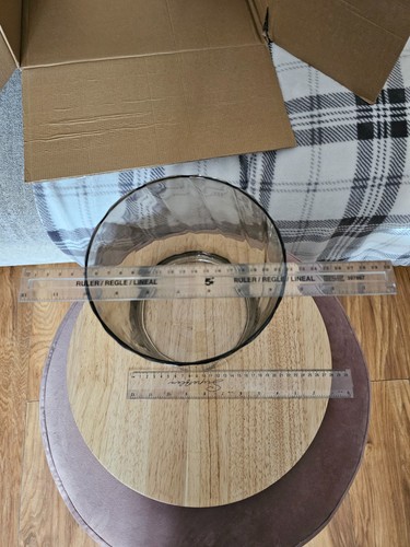 Large smoky grey glass - grey,
