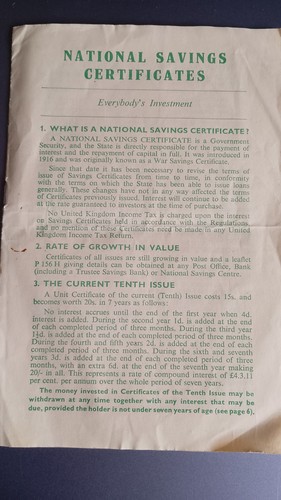 Vintage national savings - vintage,