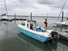 Seahog fishing boat for sale sports fish 60hp Yamaha 4stroke used with trailer