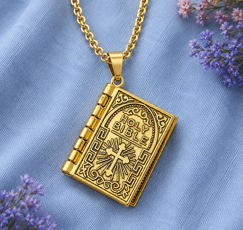18k carat gold holy bible - carat,