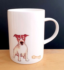 JACK RUSSELL DOG TERRIER MUG ROY KIRKHAM FINE BONE CHINA CUP