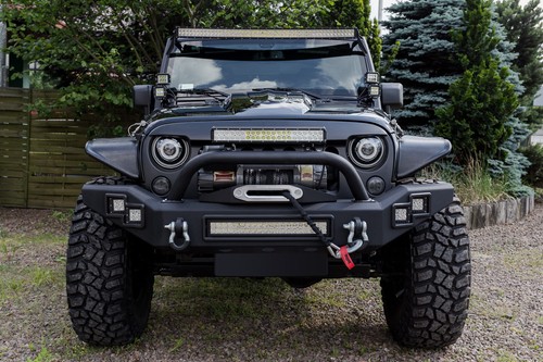 Front steel bumper - front,