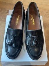RUSSELL & BROMLEY Black Leather CHESTER Tassel College Loafers UK7 EU40 RRP£250