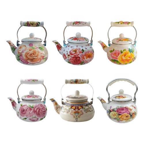 Enamel teapot chinese - enamel,