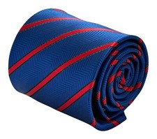 royal blue tie with red