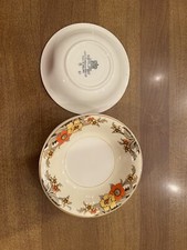 John Maddock & Sons Ltd Ivory Ware Flower Print Made In England