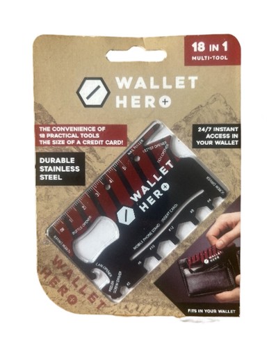 Wallet hero 18in1 multi tool - multi,