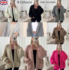 Women Short Length Knitted Cardigan Ladies Balloon Sleeve Short Maxi Cardigan