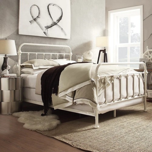 Antique style iron - antique-style, bed