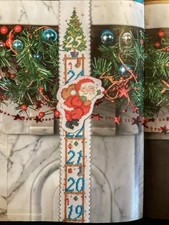 Advent Calendar Santa Claus Hanging Christmas Cross Stitch Chart