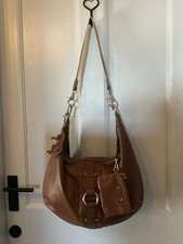 KIPLING TAN LEATHER HANDBAG