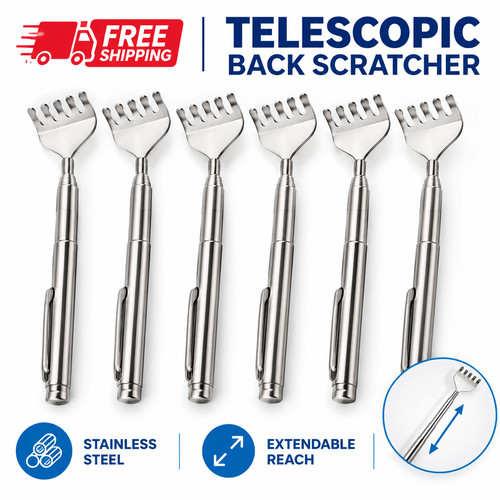 6pcs telescopic back scratcher - telescopic,