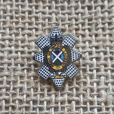 BRITISH ARMY The Black Watch Royal Highland Regiment Military Lapel Pin Badge