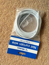 Wickes Net Curtain Wire 3.5m White New/Sealed