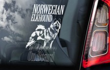 NORWEGIAN ELKHOUND Car