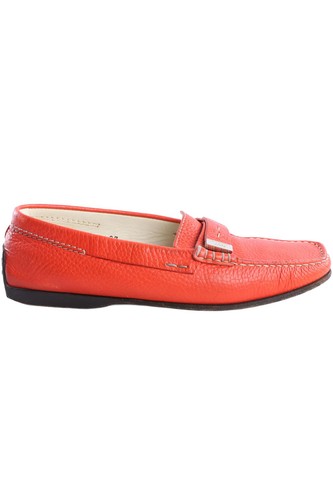 Tod orange leather - leather, loafers