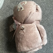 Pink Elephant Supersoft Throw