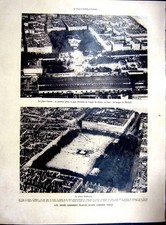 Original Old Vintage Print Barrage Dam-Wall Chambon Village Bellecour 1936