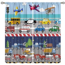 Boys Construction Curtains