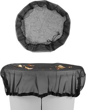 100cm Water Butt Fine Mesh Rain Barrel Cover Screen Filter with Drawstring, Reu