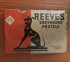 Vintage Reeves Greyhound tin