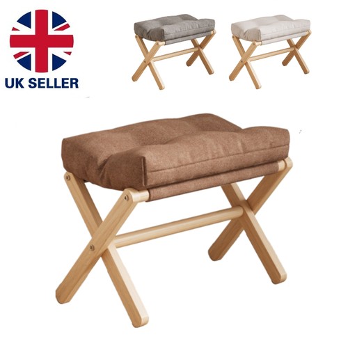 Folding footrest stool wooden - folding,