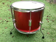 13”  Floor Tom Drum. Red Finish. 13/12 RockJam