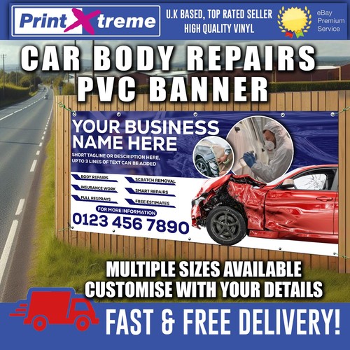 Pvc banner car - banner, repair
