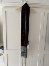 ZARA Paisley Velvet Scarf/belt