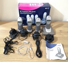 BT Freestyle 3200 Quad Digital Cordless Handsets With Chargers
