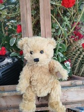 Scottish Jointed Teddy Bear Seeks Loving Home Small Cuddly Glass Eyes Mumbles