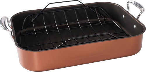 Copper turkey roaster - copper, with