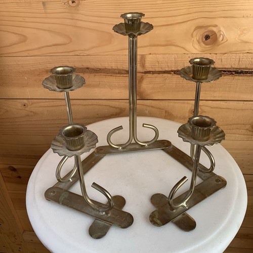 Vintage brass candelabra - vintage,