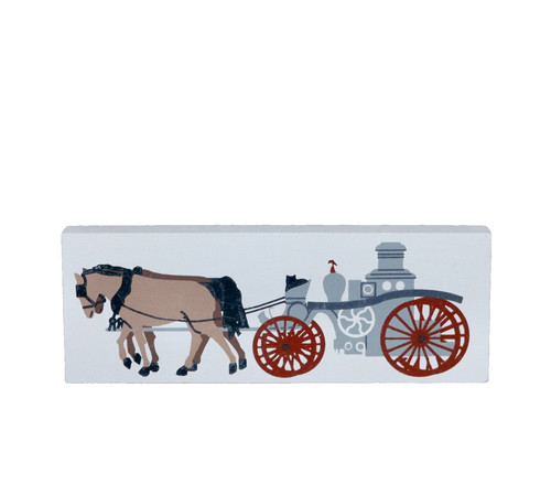 Horse drawn fire wagon - drawn,