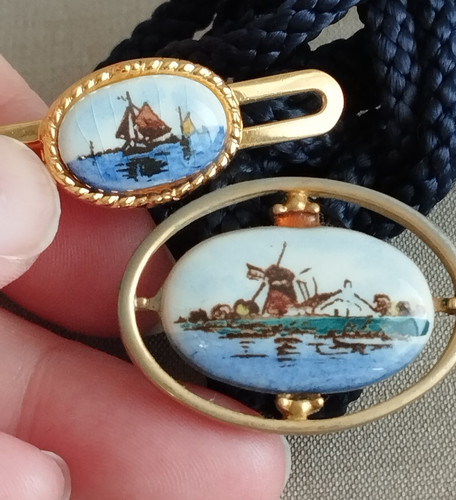 Vtg hand painted porcelain - vtg,
