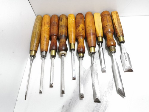 Pcs vintage antique chisel - 10,