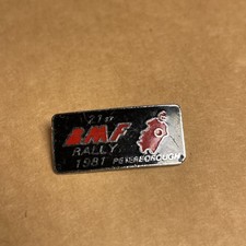 Vintage BMF British Motorcycle Federation 1981 Peterborough Rally Enamel Badge