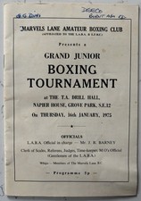 1975 program Grand Jr  Boxing