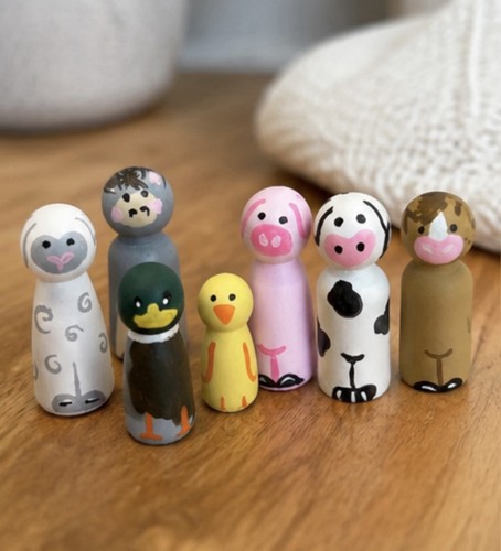 Handmade farm animal painted - handmade,