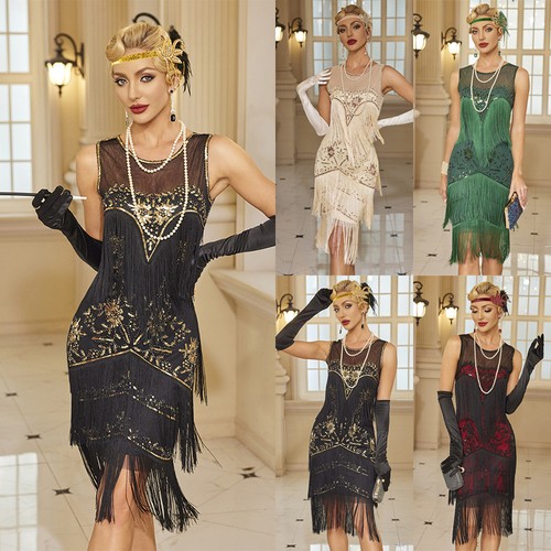 Ladies 1920s sequins glitter - 1920s,