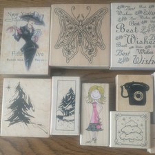 15  Rubber Stamps for Card