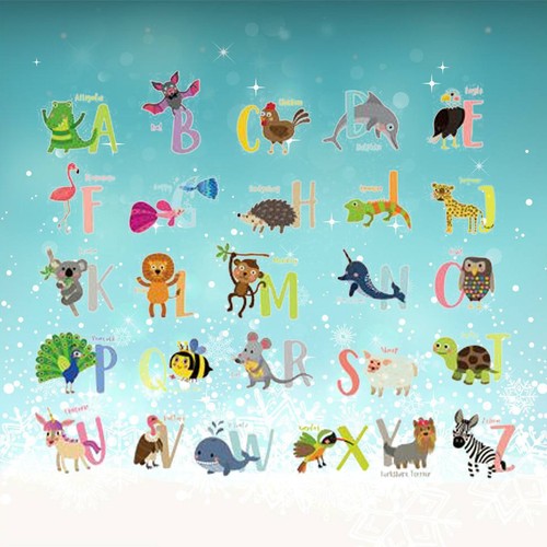 Alphabet wall sticker - alphabet,