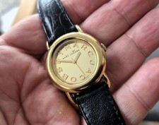 EXQUISITE Ladies VINTAGE Genuine MARC JACOBS Gold & Steel Wrist WATCH EXCELLENT