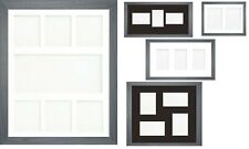 Grey Multi Aperture Photo Picture Frame & Mount With Choice Of 23 Mounts Design